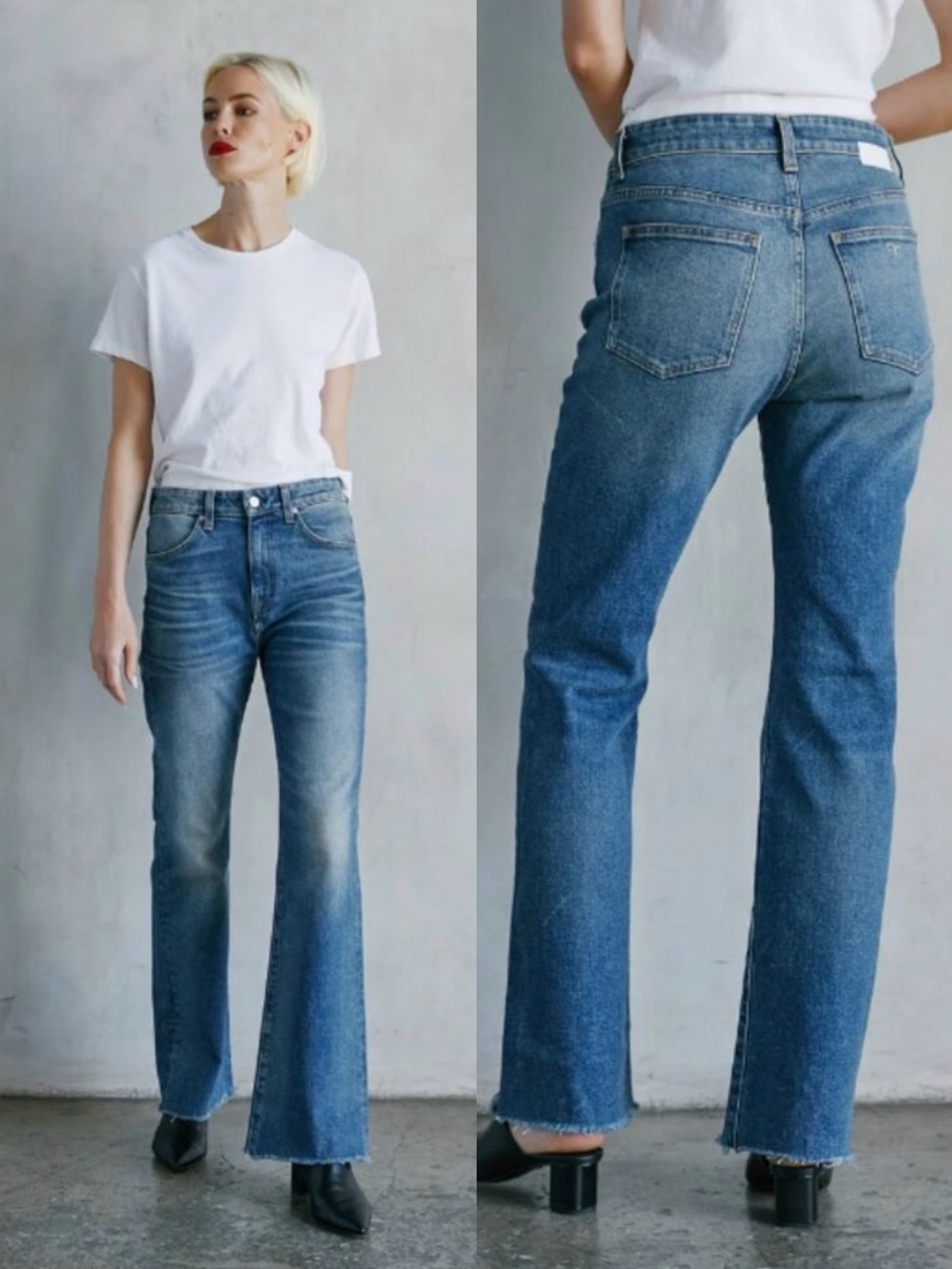 CQY The Bliss Bootcut Jeans in Thoughtful